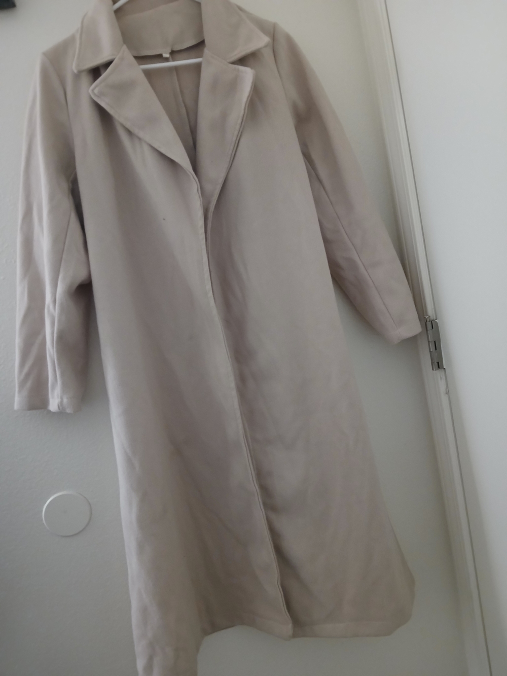 & Other Stories Long Trench Coat - Light Beige